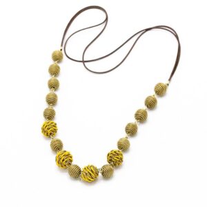 Collar largo con Bolitas de Colores